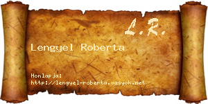 Lengyel Roberta névjegykártya